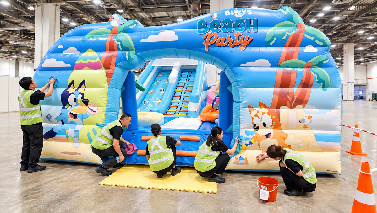 Professional Cleaning for Bouncy Castles & Event Inflatables