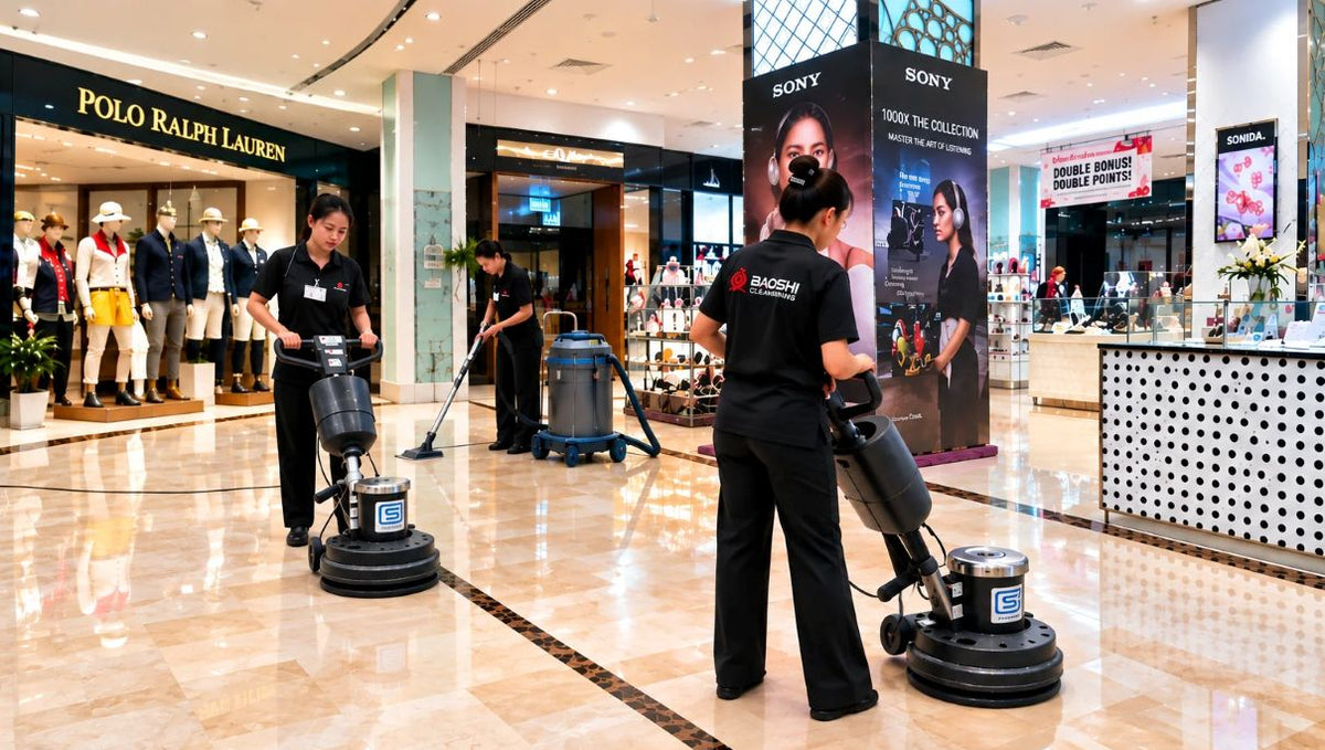 Professional Marble Floor Scrubbing & Polishing for Commercial Spaces